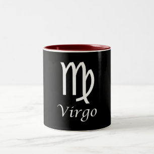 Taza Bicolor Rótulo del zodiaco del virgo del `'
