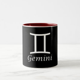 Taza Bicolor Rótulo "Gemini" Zodiac