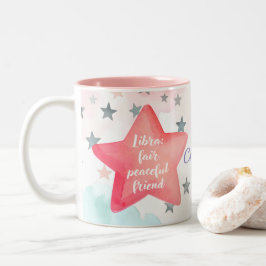 Taza Bicolor Rótulo libia zodiaco personalizado lindo para Chic