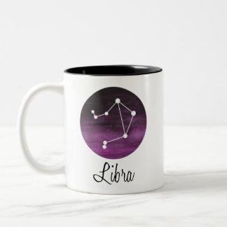 Taza Bicolor Rótulo Libra, Constellón, Zodiac