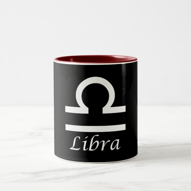 Taza Bicolor Rótulo "Libra" Zodiac (Centro)