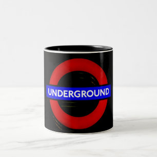 Taza Bicolor Rótulo metro de Londres
