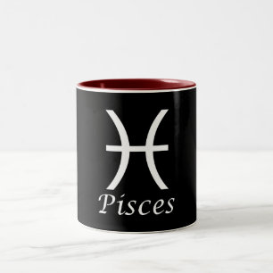 Taza Bicolor Rótulo "Pisces" Zodiac