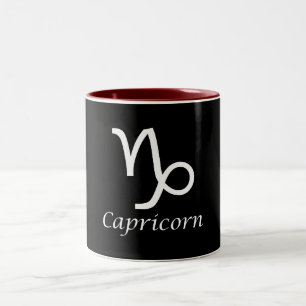 Taza Bicolor Rótulo Zodiaco "Capricornio"
