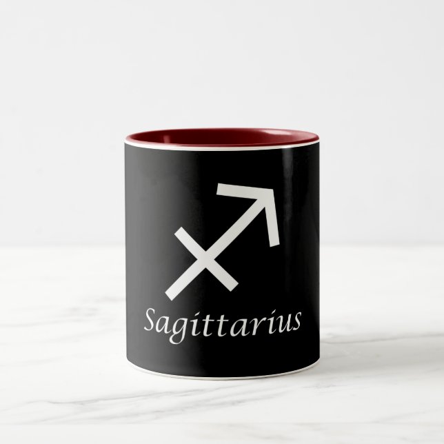 Taza Bicolor Rótulo Zodiaco "Sagittarius" (Centro)