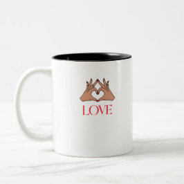 Taza Bicolor Rótulos de amor