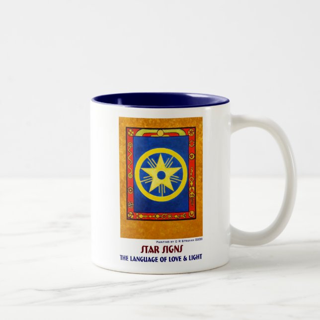 Taza Bicolor Rótulos de la estrella (Derecha)