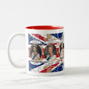 Taza Bicolor Royal Jubilee Tributo Mug - Reina Isabel II