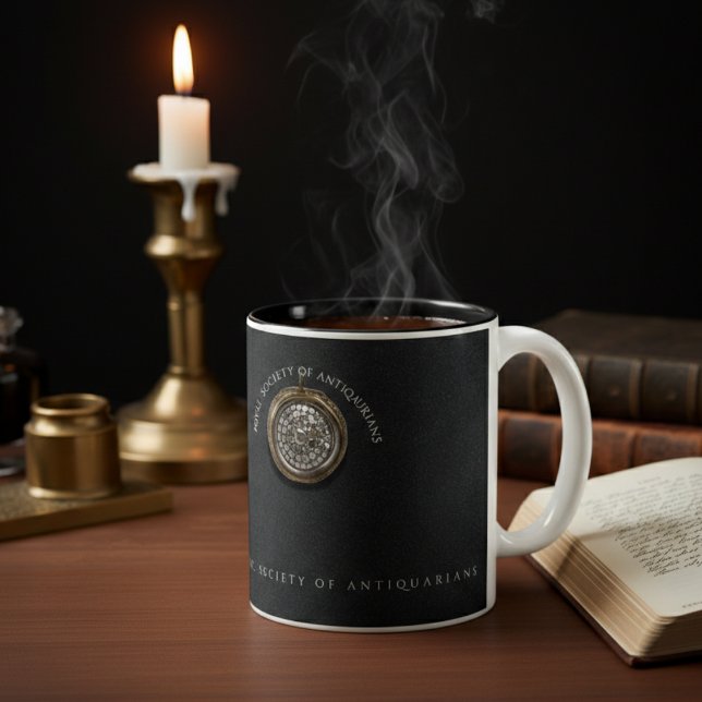 Taza Bicolor Royal Society Antiquarians | Black Obsidian (Subido por el creador)