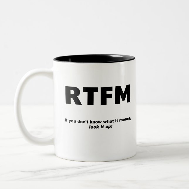 TAZA BICOLOR RTFM (Izquierda)
