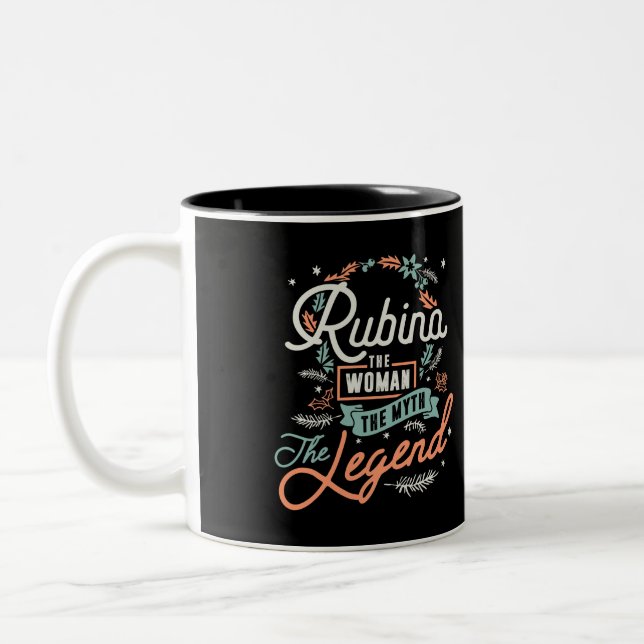 Taza Bicolor Rubina Las Mujeres El mito La Leyenda (Izquierda)