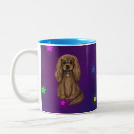 Taza Bicolor Ruby Cavalier King Charles Spaniel