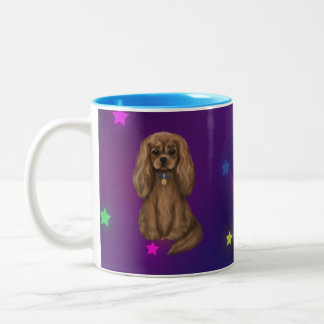 Taza Bicolor Ruby Cavalier King Charles Spaniel