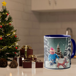 Taza Bicolor Rudolph & Friends mug
