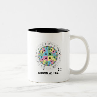Taza Bicolor Rueda del codón (aminoácidos de los codones del
