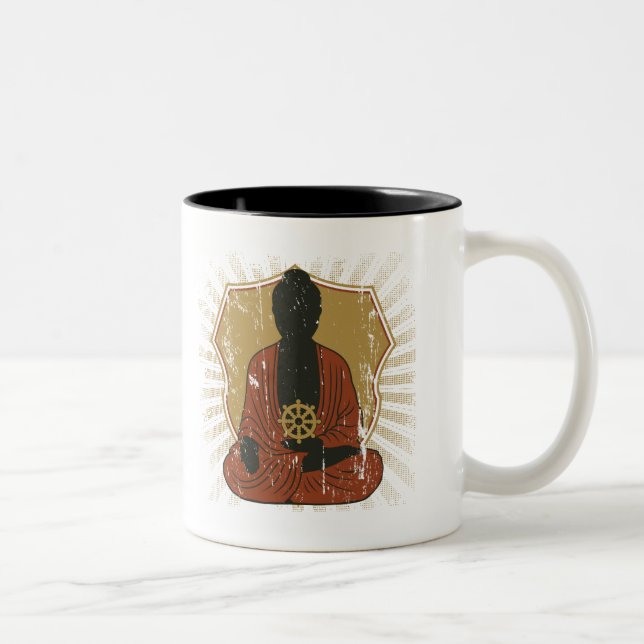 Taza Bicolor Rueda Meditating de Buda Dharma (Derecha)