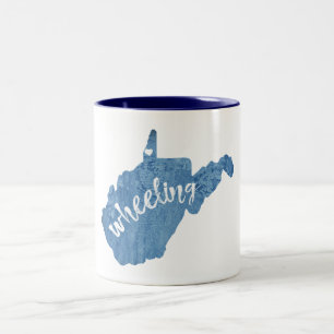 Taza Bicolor Ruedas de madera de Virginia Occidental