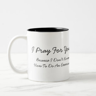 Taza Bicolor Ruego Por Ti...