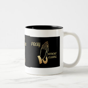 Taza Bicolor Ruegue sin el cese