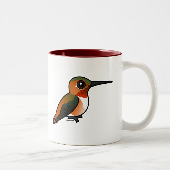 Taza Bicolor Rufous Hummingbird (Derecha)