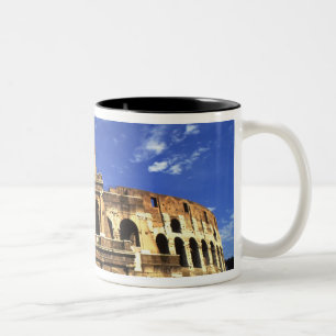 Taza Bicolor Ruinas famosas del Coliseo en Roma Italia