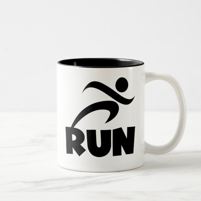 Taza Bicolor RUN Black (Derecha)