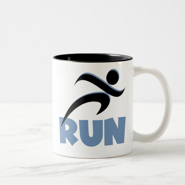Taza Bicolor RUN Blue (Derecha)