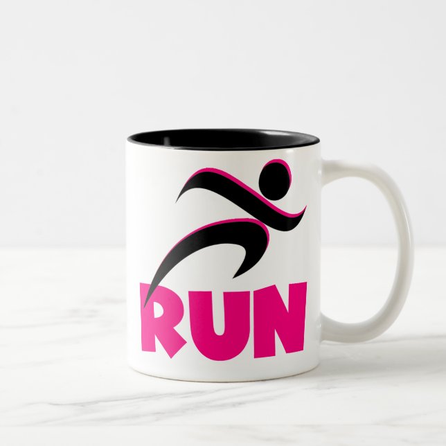 Taza Bicolor RUN Pink (Derecha)
