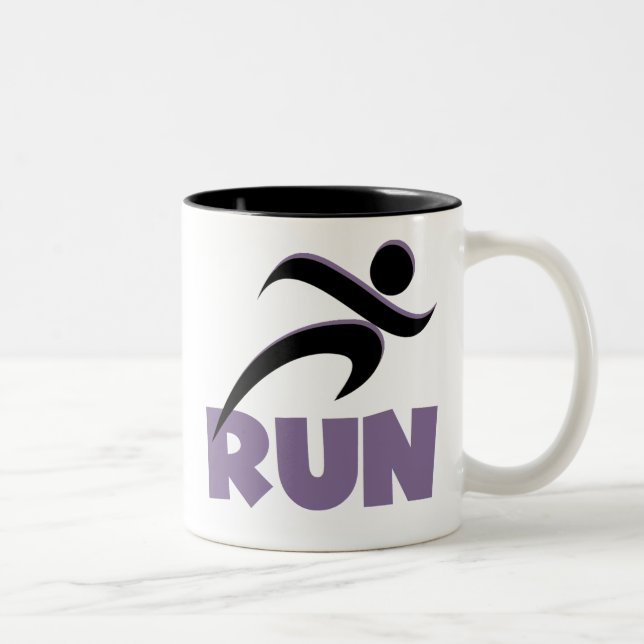 Taza Bicolor RUN Purple (Derecha)