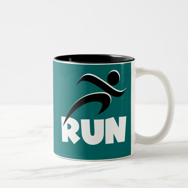 Taza Bicolor RUN White (Derecha)