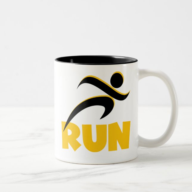 Taza Bicolor RUN Yellow (Derecha)