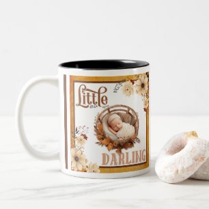 Taza Bicolor Rustic Boho Floral Baby Shower