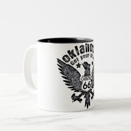 Taza Bicolor Ruta 66 de Oklahoma consigue tus placeres Filtro R