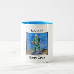 Taza Bicolor Ruta 66 Gigante Gemini Wilmington Illinois