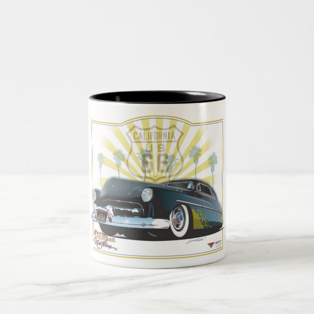 Taza Bicolor Ruta 66 Merc (Centro)