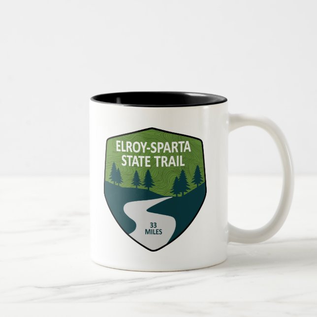 Taza Bicolor Ruta Estatal de Elroy-Sparta (Derecha)