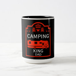 Taza Bicolor RV Camping King USA