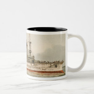 Taza Bicolor S.M. Kreuzer "Furst Bismarck" de Grosse (H.M.