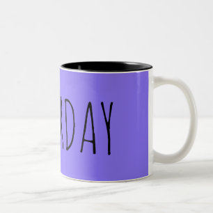 Taza Bicolor Sábado   Colección Semana