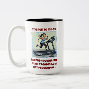 Taza Bicolor Sabes que bebes demasiado café si te mug
