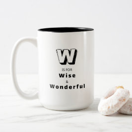 Taza Bicolor Sabio y Maravilloso W - Lujo Personalizado