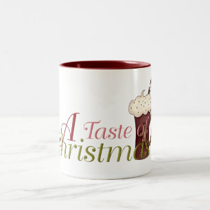 Taza Bicolor Sabor a los Navidades :: Cacao caliente con Candy