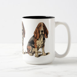 Taza Bicolor Sabueso de Basset