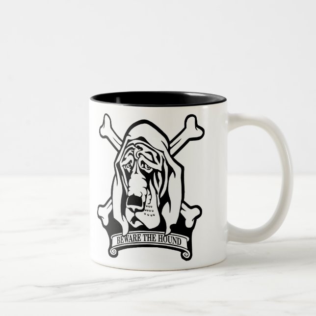 Taza Bicolor Sabueso-Guárdese del perro (Derecha)