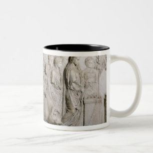 Taza Bicolor Sacrificio de un toro, de un espolón y de un cerd