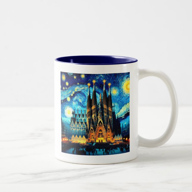 Taza Bicolor Sagrada Familia Barcelona (Derecha)