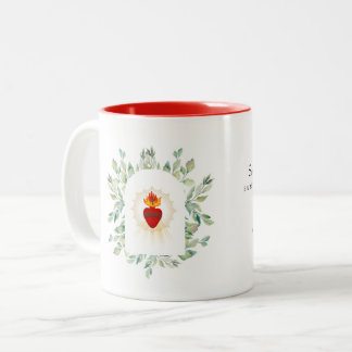 Taza Bicolor Sagrado Corazón de Jesús Mug
