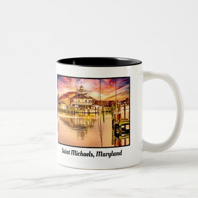 Taza Bicolor Saint Michaels Maryland Mug (Derecha)