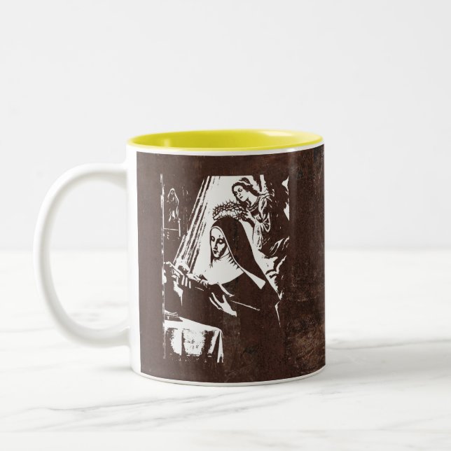 Taza Bicolor Saint Rita (Izquierda)