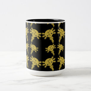 Taza Bicolor Salamander Axotl exótico